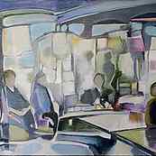 Transit ~ Huile sur toile