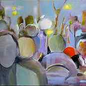 Soire bleue ~ Huile sur toile