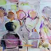 le Cercle ~ Huile sur papier photo