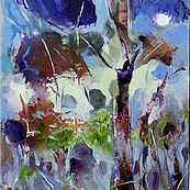 Aventure au jardin ~ Huile sur papier
