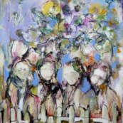 Un printemps ~ Huile sur carton