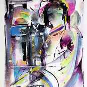 Rendez-vous ~ Huile sur papier