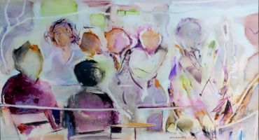 le Cercle ~ Huile sur papier photo
