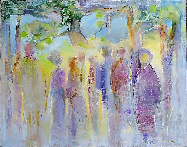 Ballade en Provence - Huile sur toile