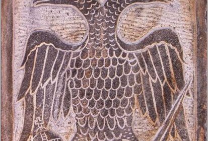 Grand Météore - aigle à deux têtes byzantin