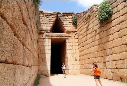 Mycènes - Tombe voutée : Trésor d'Atrée