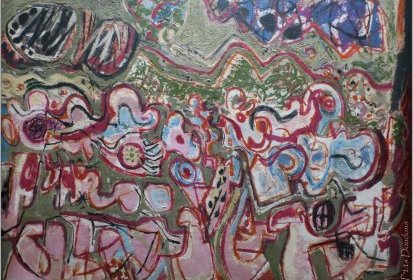 Corneille - L'Île aux oiseaux (1954) huile-sur-toile