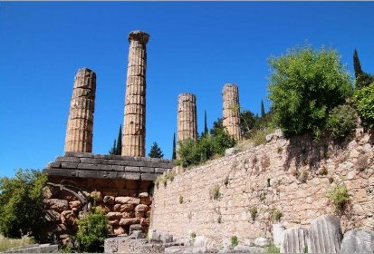 Delphes - le Temple d'Apollon