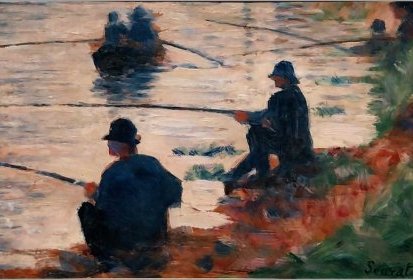 SEURAT Georges - les pêcheurs à la ligne, 1883
