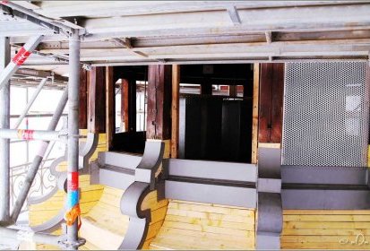 Théâtre de Champagne - travaux sur le dôme