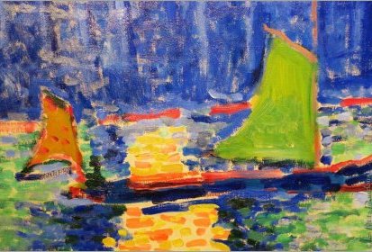 André Derain - Big-Ben, Londres (1906) huile-sur-toile (détail)