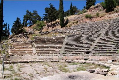 Delphes - Sanctuaire d'Apollon - Théâtre