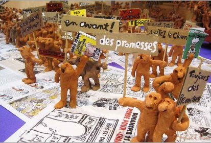 les P'tikons à la manif...