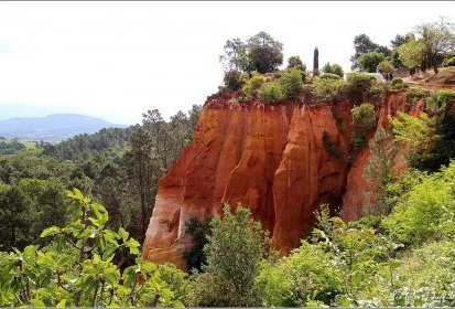 des falaises d'ocre