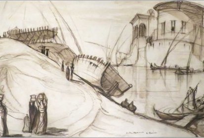 André Maire - Le Caire, le nilomètre 1938