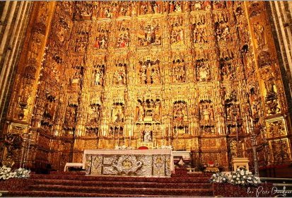 Séville - Catédrale, retable