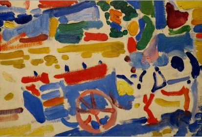 André Derain - Port de Collioure, le cheval blanc (1905) huile-sur-toile (…)