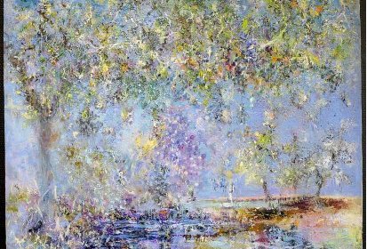 Retombée de la couleur - Huile sur toile