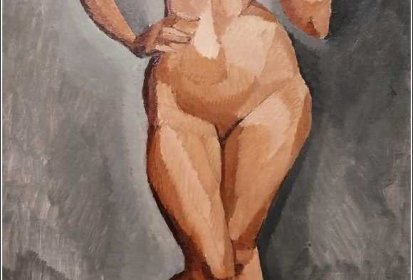 de LA FRESNAYE Roger - Nu debout de face, vers 1910
