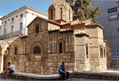 Athènes - église byzantine de la Panagía Kapnikaréa