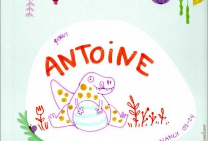 Dinosaures et Alors ? dédicace pour Antoine