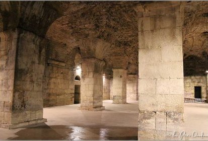 Split - soubassements du palais de Doclétien