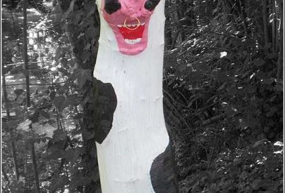 Drôles de troncs : la vache