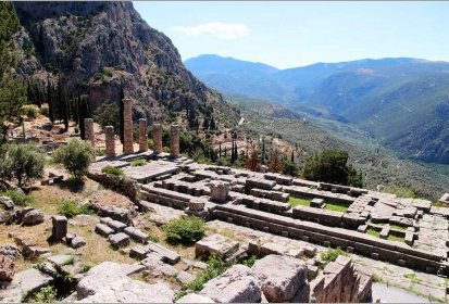 Delphes - le Temple d'Apollon
