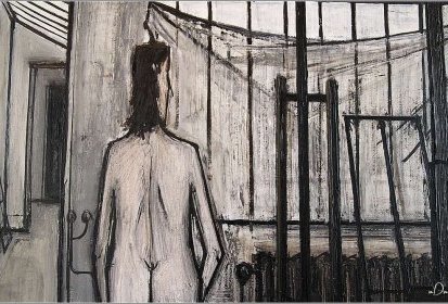 Bernard Buffet - L'atelier (détail)