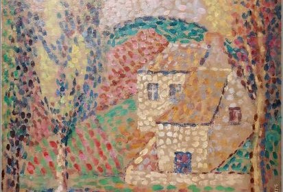 METZINGER Jean - Paysage néo-impressionniste, vers 1907-10