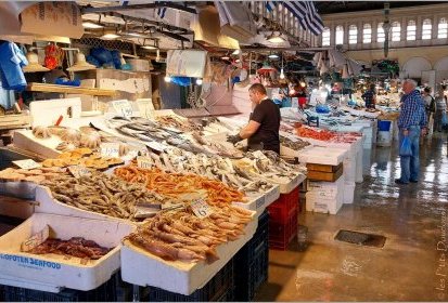 Athènes - Marché Central rue Athinas