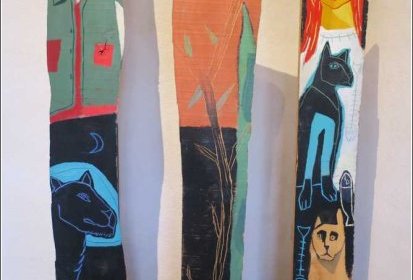 Totems - 2000 (acrylique sur bois)