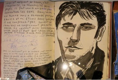 Dans l'atelier de Laurent Corvaisier : carnet de dessins