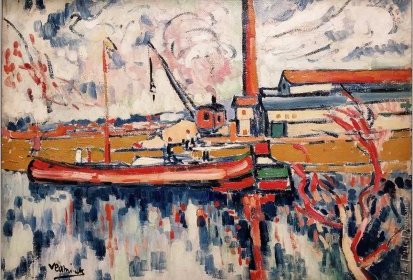 de VLAMINCK Maurice - Les Usines à Nanterre, 1906
