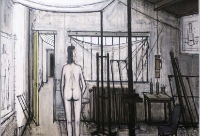 Bernard Buffet - l'Atelier (1956) huile sur toile