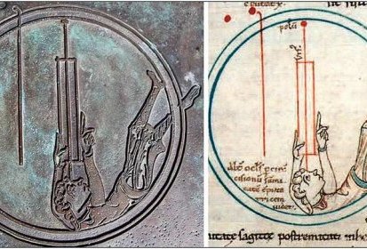 reproduction moderne d'un manuscript du Mont-St-Michel