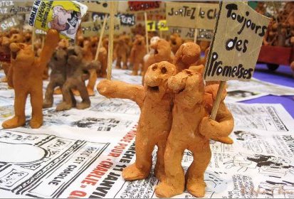 les P'tikons à la manif...