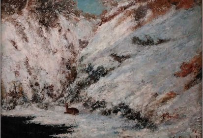 COURBET Gustave - Paysage de neige dans le Jura, 1866
