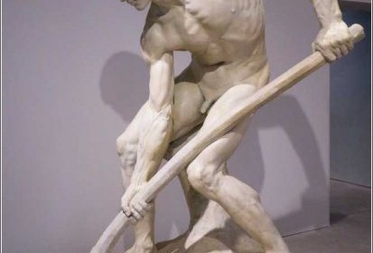 Alfred Boucher - A la terre - 1891 (plâtre patiné)