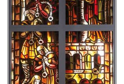 Francis Chigot - Sainte Foy délivre les prisoniers (Conques) - 1947