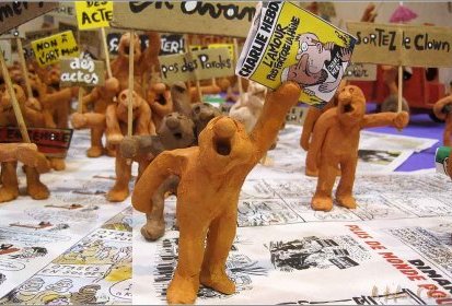 les P'tikons à la manif...
