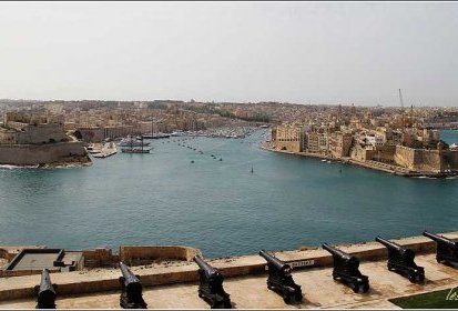 Depuis La Valette, vue sur les ports