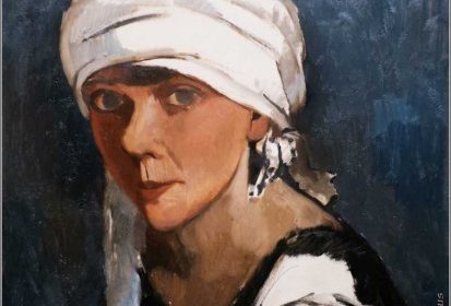 André Mare - Portrait de madame Fernand Loisel (1923) huile-sur-toile