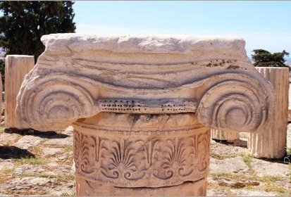 Acropole d'Athènes - chapiteau Ionique