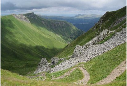 la descente par le Val de Courre